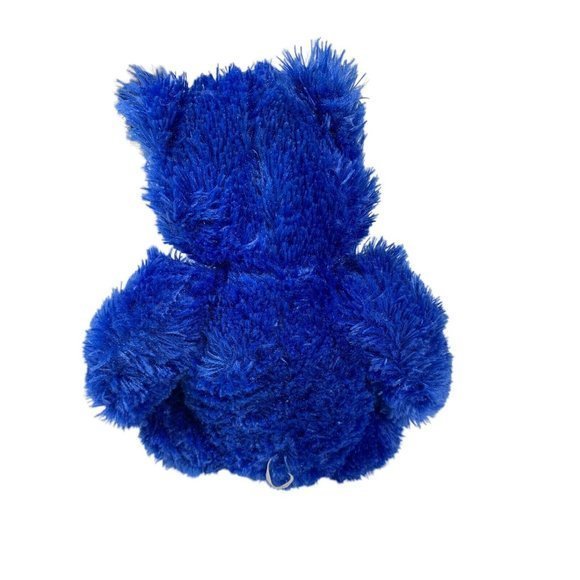 GOFFA Unique 14" Teddy Bear Plush Toy Blue Stuffed Animal Fuzzy Soft - Picture 4 of 8